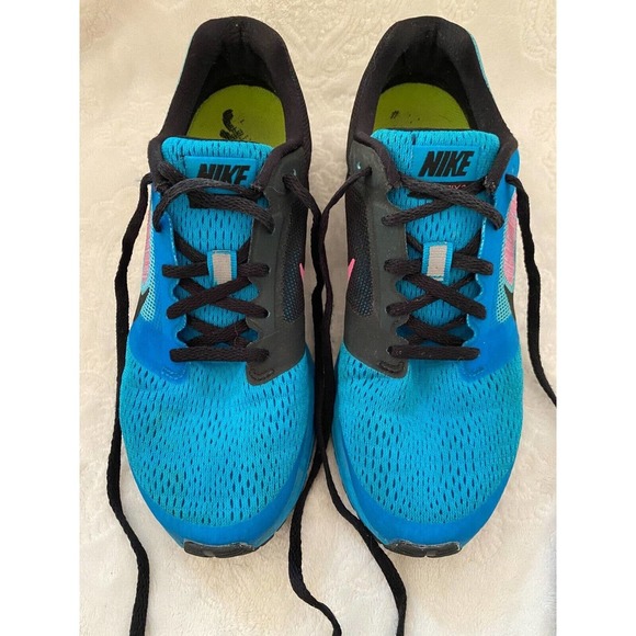 Womens Nike Running Shoes 7.5 Zoom Fly 2 Blue Black Pink - Picture 4 of 9